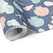 Muschelmuster Geschenkpapier (Rolleneckpunkt)