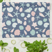 Muschelmuster Geschirrtuch (Gefaltet)