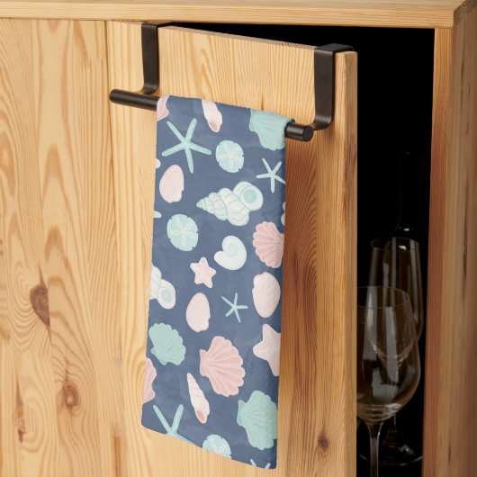 Muschelmuster Geschirrtuch (Drittel gefaltet)