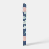 Muschelmuster iPhone 15 Hülle (Linke Seite)