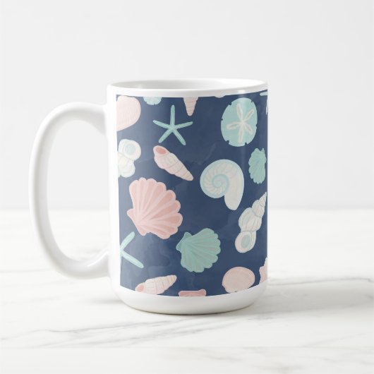 Muschelmuster Kaffeetasse (Links)