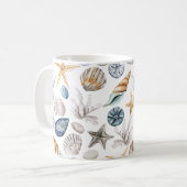 Muschelmuster Kaffeetasse (Vorderseite Links)