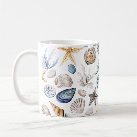 Muschelmuster Kaffeetasse (Links)