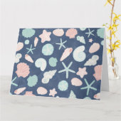 Muschelmuster Karte (Gelbe Blume)