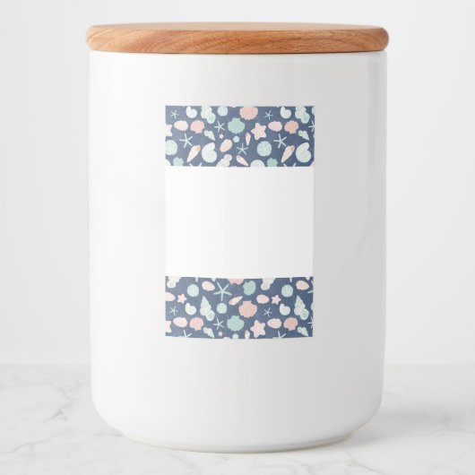 Muschelmuster Lebensmitteletikett (Vorderseite)