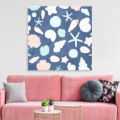 Muschelmuster Leinwanddruck (Insitu (Wohnzimmer))