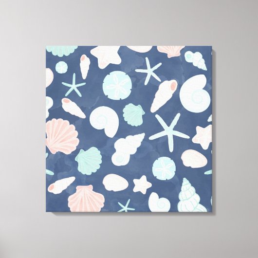 Muschelmuster Leinwanddruck (Vorderseite)