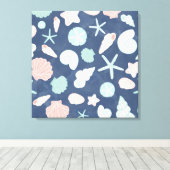 Muschelmuster Leinwanddruck (Insitu (Holzboden))