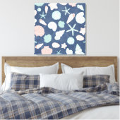 Muschelmuster Leinwanddruck (Insitu (Schlafzimmer))