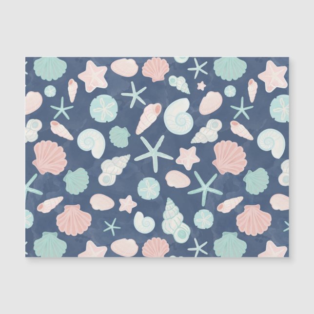 Muschelmuster Magnetkarte (Vorderseite)