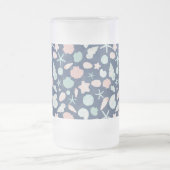 Muschelmuster Mattglas Bierglas (Mittel)