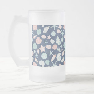 Muschelmuster Mattglas Bierglas
