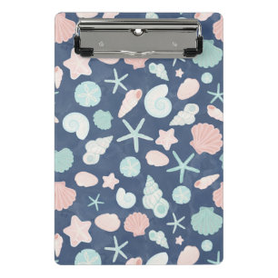 Muschelmuster Mini Klemmbrett