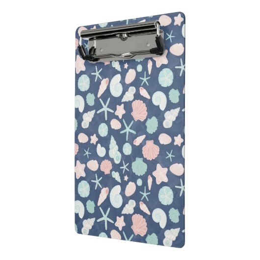 Muschelmuster Mini Klemmbrett (Gewinkelt2)