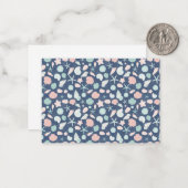 Muschelmuster Mitteilungskarte (Vorderseite/Rückseite Beispiel)