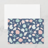 Muschelmuster Mitteilungskarte (Vorne/Hinten)