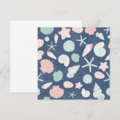 Muschelmuster Mitteilungskarte (Vorne/Hinten)