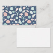 Muschelmuster Mitteilungskarte (Vorne/Hinten)