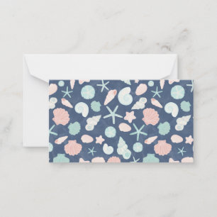 Muschelmuster Mitteilungskarte