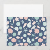 Muschelmuster Mitteilungskarte (Vorne/Hinten)