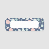 Muschelmuster Namensschild (Vorderseite)