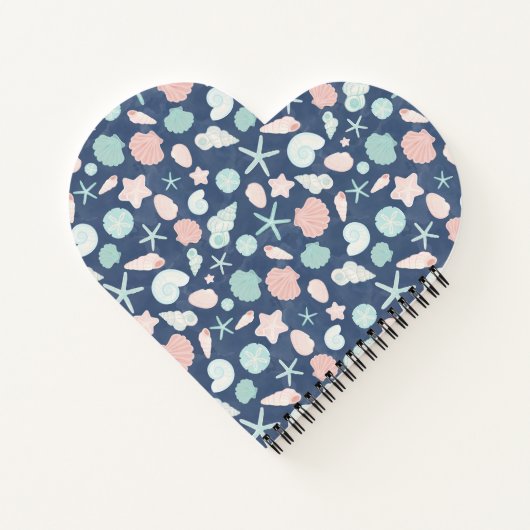 Muschelmuster Notizblock (Rückseite)