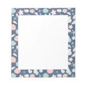 Muschelmuster Notizblock (Vorderseite)