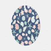 Muschelmuster Ornament Aus Metall (Vorderseite links)