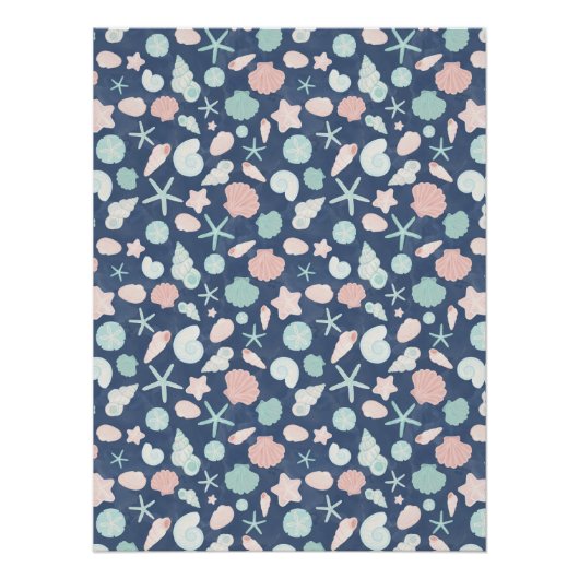 Muschelmuster Poster (Vorderseite)