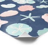 Muschelmuster Poster (Ecke)