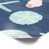 Muschelmuster Poster (Ecke)