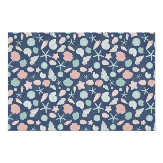 Muschelmuster Poster (Vorderseite)