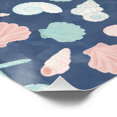 Muschelmuster Poster (Ecke)