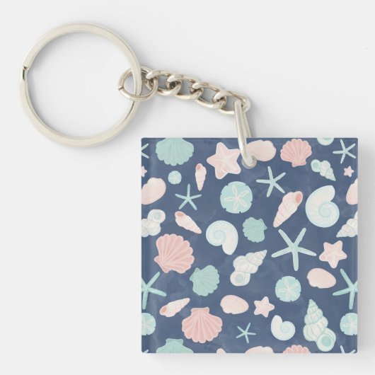 Muschelmuster Schlüsselanhänger (Vorderseite)