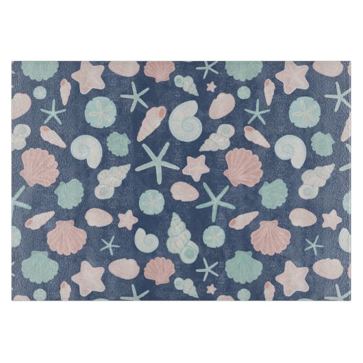 Muschelmuster Schneidebrett (Vorderseite)