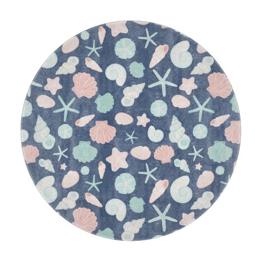 Muschelmuster Schneidebrett (Vorderseite)