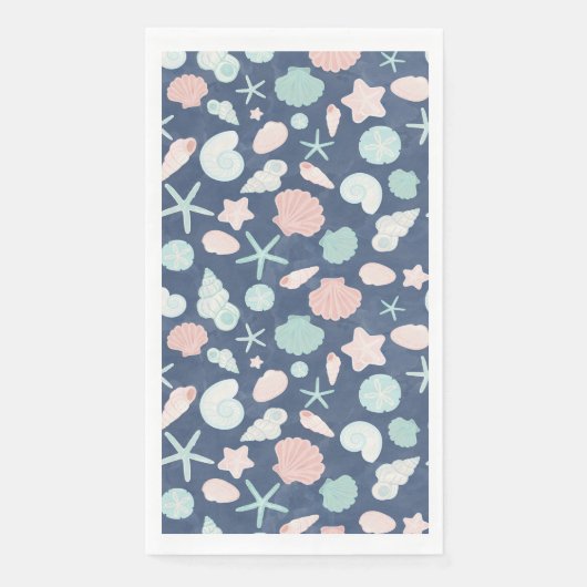 Muschelmuster Serviette (Vorderseite)