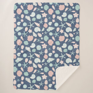 Muschelmuster Sherpadecke