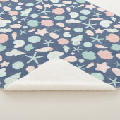 Muschelmuster Sherpadecke (3/4)