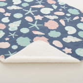 Muschelmuster Sherpadecke (3/4)