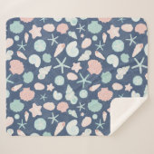 Muschelmuster Sherpadecke (Vorderseite (Horizontal))