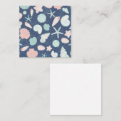 Muschelmuster Telefonnummerkarte (Vorne/Hinten)