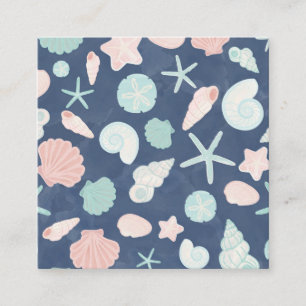 Muschelmuster Telefonnummerkarte
