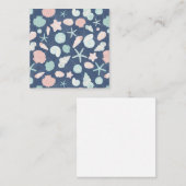 Muschelmuster Terminkarte (Vorne/Hinten)