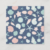 Muschelmuster Terminkarte (Vorderseite)