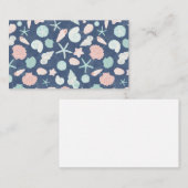 Muschelmuster Visitenkarte (Vorne/Hinten)