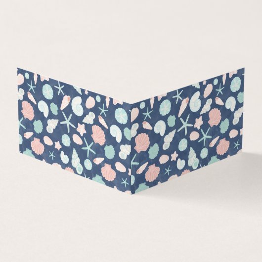 Muschelmuster Visitenkarten (Vorderseite)