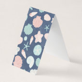 Muschelmuster Visitenkarten (Vorderseite)