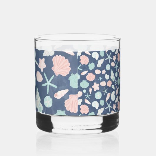 Muschelmuster Whiskyglas (Links)