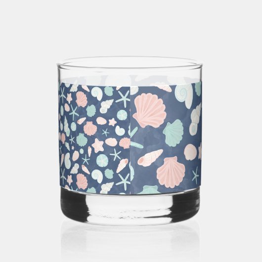 Muschelmuster Whiskyglas (Rechts)